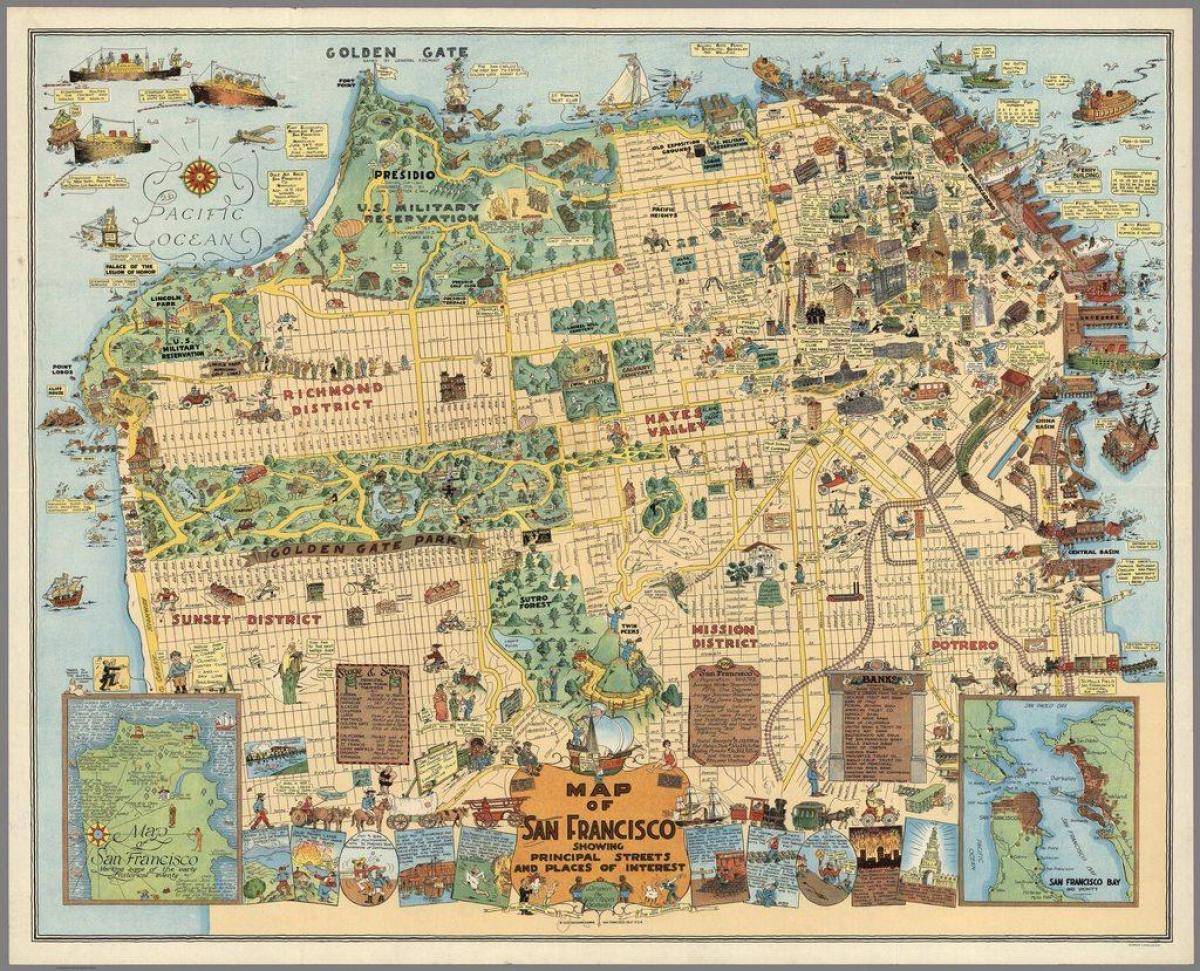 Mapa antiguo de San Francisco